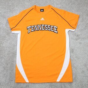 Adidas Tennessee Volunteers Shirt Mens Small Orange Poly Short Sleeve Pullover